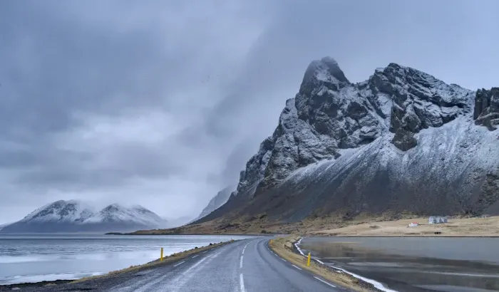 Framed Print : Route One, Southeast Iceland. December Framed Print : Route One, Southeast Iceland. December