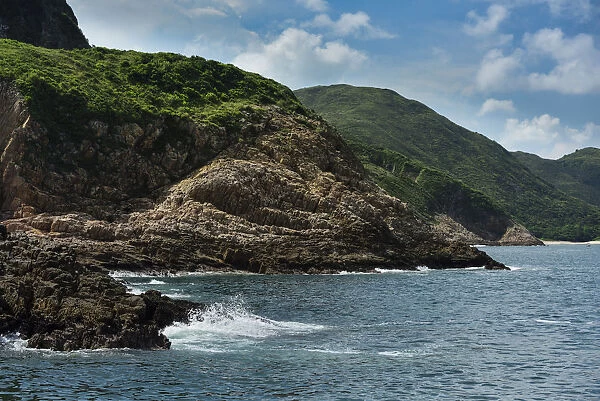 Sai Kung archipelago located in the area of Hong Kong UNESCO Global Geopark, Hong Kong, China