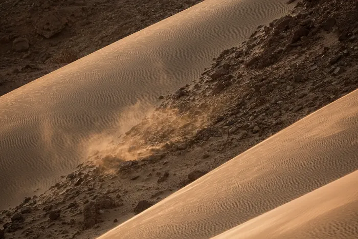 Framed Print : Sand dunes meeting rocky slopes in Sahara desert, Aydar, southern Morocco. February, 2020 Framed Print : Sand dunes meeting rocky slopes in Sahara desert, Aydar, southern Morocco. February, 2020