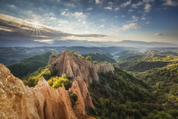 Framed Print : Sand Pyramids, Rozhen, Melnik, Bulgaria. October 2017 Framed Print : Sand Pyramids, Rozhen, Melnik, Bulgaria. October 2017