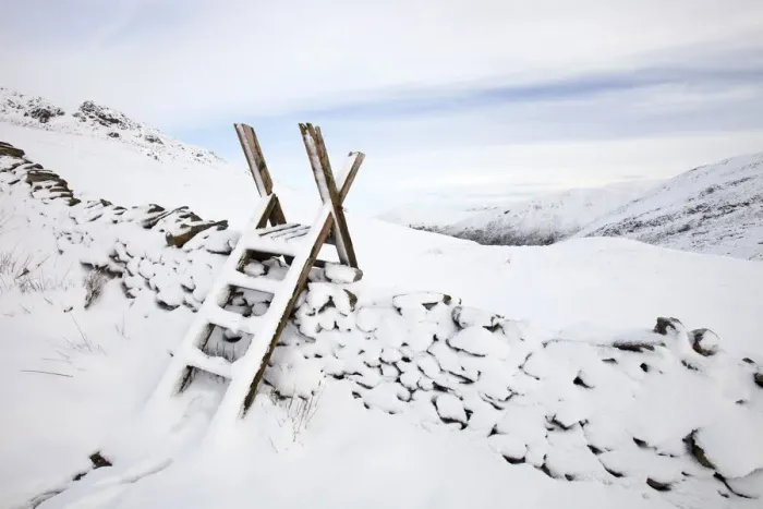 Framed Print : Scandale Pass below Red Screes in the Lake District, England, UK. January 2012 Framed Print : Scandale Pass below Red Screes in the Lake District, England, UK. January 2012