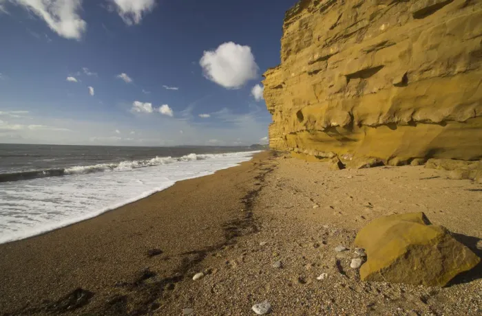 Framed Print : Sea Cliffs and beach at Burton Bradstock, Dorset. Jurassic Coast World Heritage Site Framed Print : Sea Cliffs and beach at Burton Bradstock, Dorset. Jurassic Coast World Heritage Site