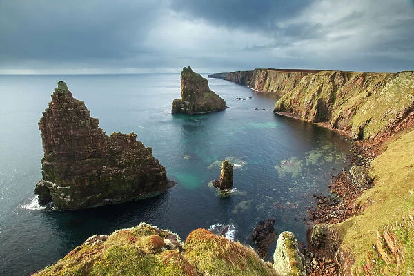 Sea stacks, Duncansby Head, John O Groats, Caithness, Scotland, UK, April 2015