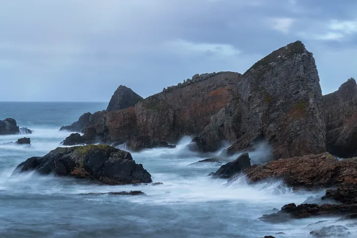 Framed Print : Sea stacks along the Wild Atlantic Way coastline, An Port, County Donegal, Republic of Ireland. February, 2023 Framed Print : Sea stacks along the Wild Atlantic Way coastline, An Port, County Donegal, Republic of Ireland. February, 2023