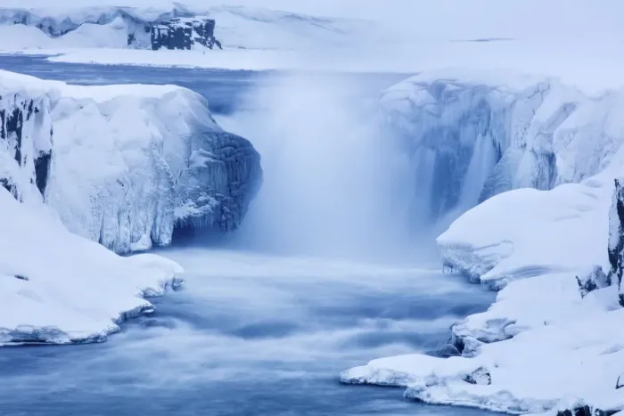 Framed Print : Selfoss in winter, Vatnajokull National Park, Northeast Iceland, March 2016 Framed Print : Selfoss in winter, Vatnajokull National Park, Northeast Iceland, March 2016