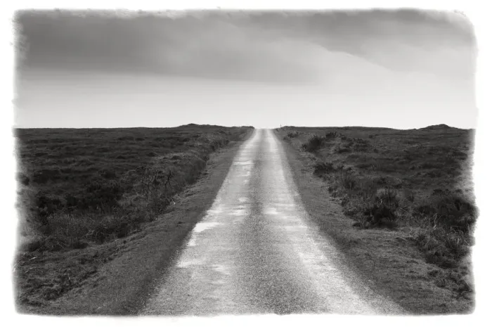 Framed Print : Empty single-track road, Islay, Scotland Framed Print : Empty single-track road, Islay, Scotland