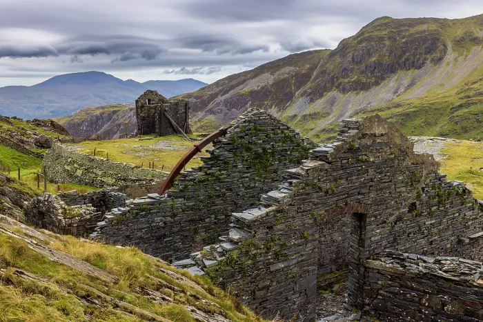 Framed Print : Slate quarry ruins at Rhiw-bach, Blaenau Ffestiniog, UNESCO World Heritage Site, Snowdonia / Eryri National Park, Wales, UK. October, 2022 Framed Print : Slate quarry ruins at Rhiw-bach, Blaenau Ffestiniog, UNESCO World Heritage Site, Snowdonia / Eryri National Park, Wales, UK. October, 2022