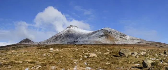 Framed Print : Slieve binnian and Wee binnian, Mourne Mountains County Down, Northern Ireland, March Framed Print : Slieve binnian and Wee binnian, Mourne Mountains County Down, Northern Ireland, March