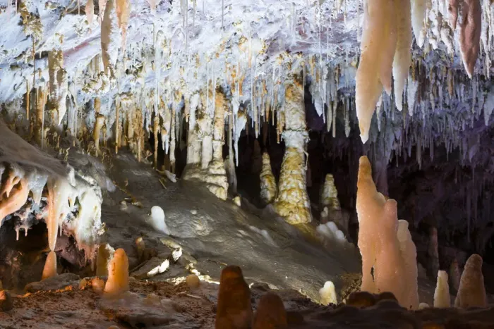 Framed Print : Stalactites and stalagmites, El Soplao Cave, Cantabria, Spain, Europe Framed Print : Stalactites and stalagmites, El Soplao Cave, Cantabria, Spain, Europe