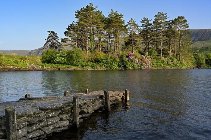 Framed Print : Stone bridge on Cloonee Lake, Beara Peninsula, County Cork, Republic of Ireland. June, 2023 Framed Print : Stone bridge on Cloonee Lake, Beara Peninsula, County Cork, Republic of Ireland. June, 2023