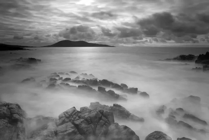 Framed Print : Stormy weather across the Sound of Harris. Outer Hebrides, Scotland, April 2012 Framed Print : Stormy weather across the Sound of Harris. Outer Hebrides, Scotland, April 2012