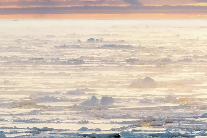 Framed Print : Sunrise over sea ice, Franklin Island, Ross Sea, Antarctica. February, 2023 Framed Print : Sunrise over sea ice, Franklin Island, Ross Sea, Antarctica. February, 2023