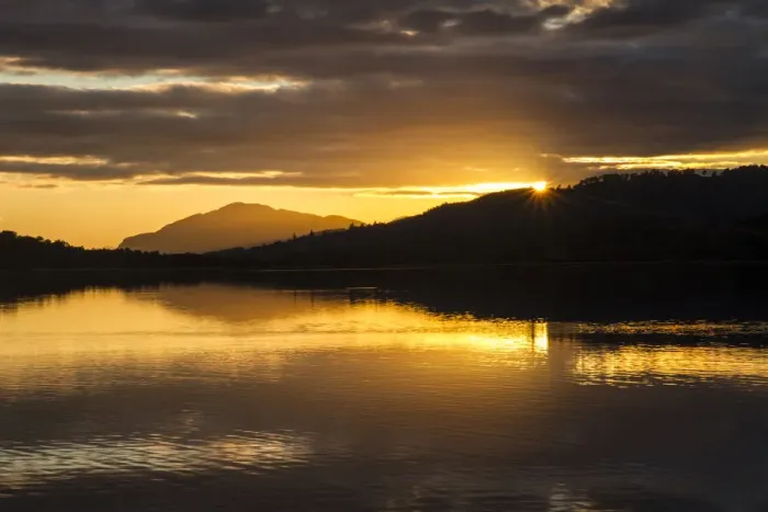 Framed Print : Sunset over Loch Insh, Cairngorms National Park, Scotland, UK. October, 2013 Framed Print : Sunset over Loch Insh, Cairngorms National Park, Scotland, UK. October, 2013