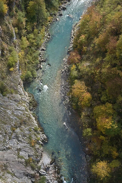 Tara Canyon viewed from Djurdjevica Bridge, Durmitor NP, Montenegro, October 2008