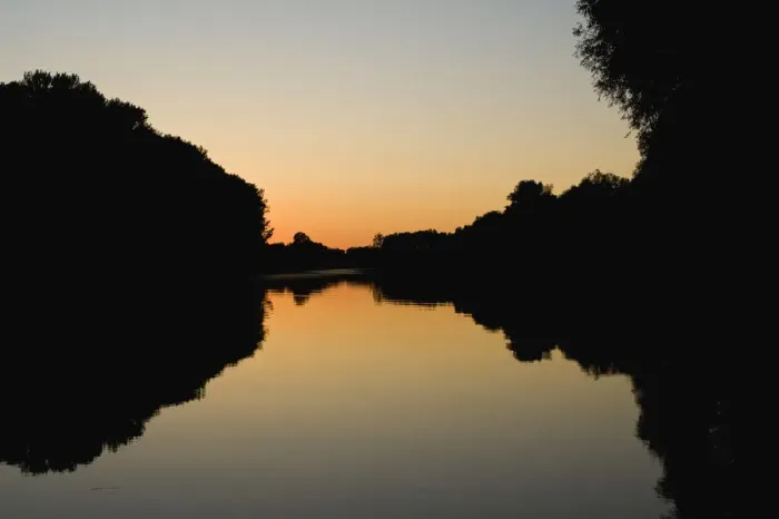 Framed Print : Tisza River at dusk, Hungary, June 2009 Framed Print : Tisza River at dusk, Hungary, June 2009