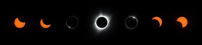 Framed Print : Total eclipse of the sun, viewed from near the center of the path of totality, near Rexburg, Idaho, USA