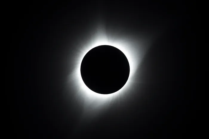 Framed Print : Total eclipse of the sun, viewed from near the center of the path of totality, near Rexburg, Idaho, USA