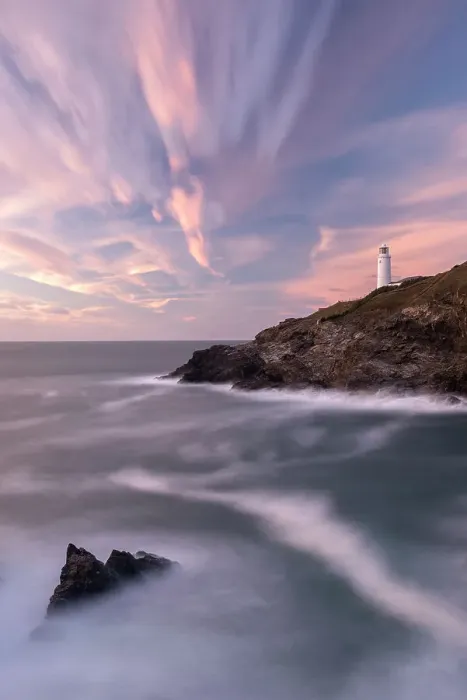 Framed Print : Trevose Head lighthouse against late evening sky, north Cornwall, UK. September 2016 Framed Print : Trevose Head lighthouse against late evening sky, north Cornwall, UK. September 2016