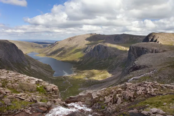 Framed Print : Upland stream flowing into Loch Avon, Glen Avon, Cairngorms National Park, Highlands Framed Print : Upland stream flowing into Loch Avon, Glen Avon, Cairngorms National Park, Highlands