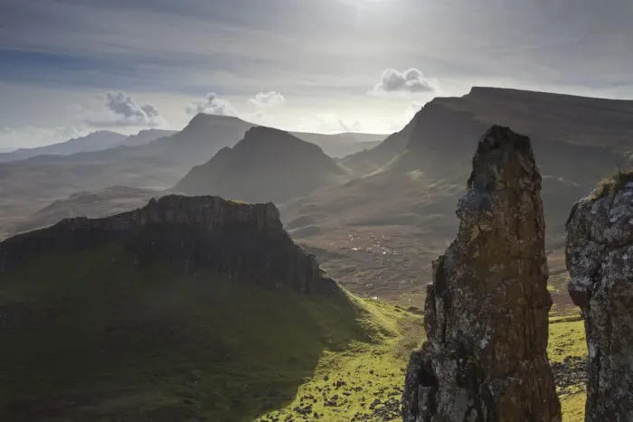 Framed Print : View of cliffs along the Trotternish landslip, Trotternish, Isle of Skye, Inner Hebrides Framed Print : View of cliffs along the Trotternish landslip, Trotternish, Isle of Skye, Inner Hebrides