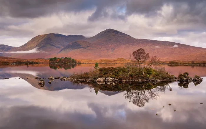 Framed Print : View of Lochan na h Achlaise and mountains behind, Rannoch Moor, Glencoe, Scotland, UK. November, 2023 Framed Print : View of Lochan na h Achlaise and mountains behind, Rannoch Moor, Glencoe, Scotland, UK. November, 2023