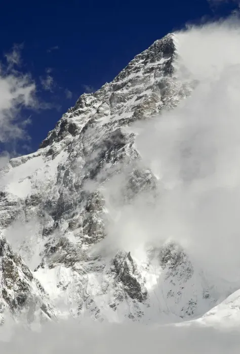 Framed Print : View looking up to the summit of K2 (8, 611m), Central Karakoram National Park, Pakistan Framed Print : View looking up to the summit of K2 (8, 611m), Central Karakoram National Park, Pakistan