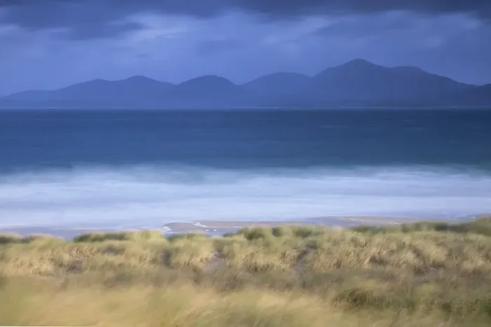 Framed Print : View across Sound of Taransay to North Harris hills in stormy weather, West Harris, Outer Hebrides, Scotland, UK, September 2014 Framed Print : View across Sound of Taransay to North Harris hills in stormy weather, West Harris, Outer Hebrides, Scotland, UK, September 2014