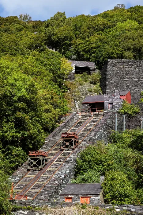 Framed Print : Wagons on a tramway powered by gravity at Vivian Quarry, UNESCO World Heritage Site, Snowdonia / Eryri National Park, Llanerbis, Wales, UK. October, 2022 Framed Print : Wagons on a tramway powered by gravity at Vivian Quarry, UNESCO World Heritage Site, Snowdonia / Eryri National Park, Llanerbis, Wales, UK. October, 2022