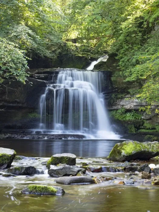 Framed Print : Walden Beck waterfall in woodland, West Burton, Yorkshire Dales National Park, England Framed Print : Walden Beck waterfall in woodland, West Burton, Yorkshire Dales National Park, England