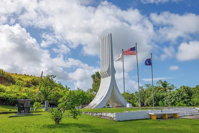 Framed Print : War memorial in parkland, the site of one of the last battles of World War II. The 15 meter-high tower is a representation of hands praying for eternal peace Framed Print : War memorial in parkland, the site of one of the last battles of World War II. The 15 meter-high tower is a representation of hands praying for eternal peace