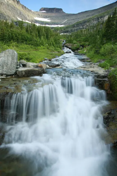 Framed Print : Water rushing down alpine stream, Logan Pass, Glacier National Park, Rocky Mountains Framed Print : Water rushing down alpine stream, Logan Pass, Glacier National Park, Rocky Mountains