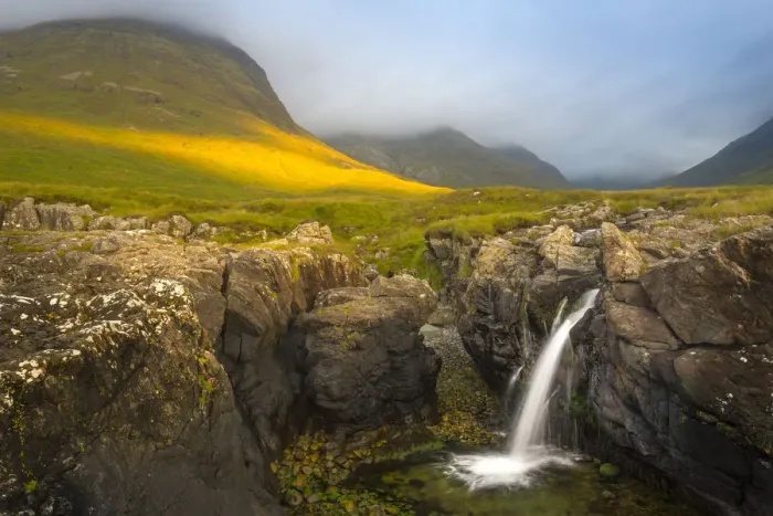 Framed Print : Waterfall by Dibidil, Isle of Rum, Scotland, UK, September 2015 Framed Print : Waterfall by Dibidil, Isle of Rum, Scotland, UK, September 2015