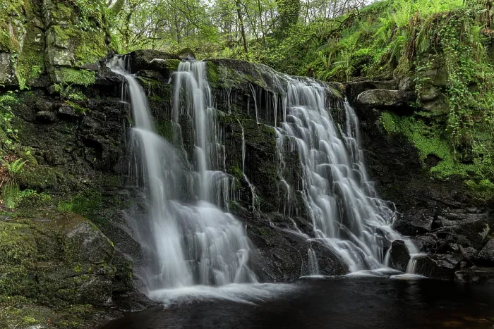 Framed Print : Waterfall on Glenariff River, Glenariff Forest Park, County Antrim, Northern Ireland, UK. May, 2024 Framed Print : Waterfall on Glenariff River, Glenariff Forest Park, County Antrim, Northern Ireland, UK. May, 2024