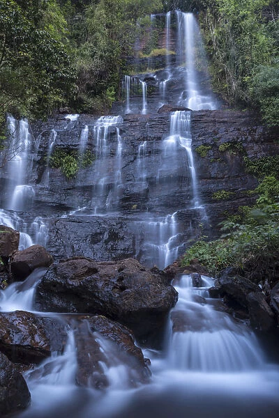 Waterfall during monsoon, Kudremukh National Park, Western Ghats UNESCO Natural