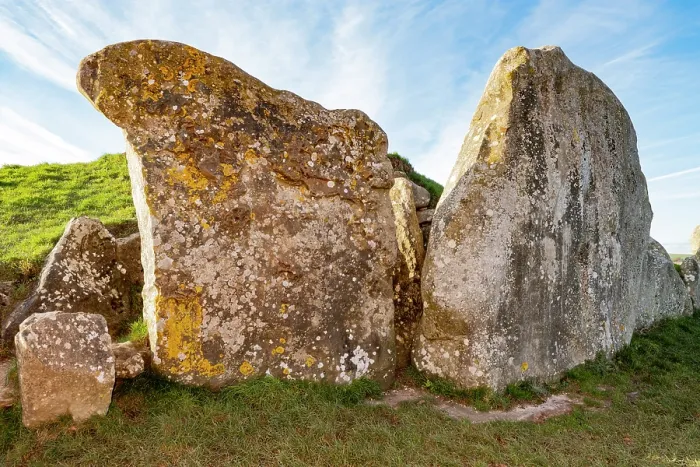 Framed Print : West Kennet Long Barrow with large sarsen stones at the entrance, dated to the Early Neolithic Period, UNESCO World Heritage Site, Avebury, Wiltshire, England, UK. January, 2024 Framed Print : West Kennet Long Barrow with large sarsen stones at the entrance, dated to the Early Neolithic Period, UNESCO World Heritage Site, Avebury, Wiltshire, England, UK. January, 2024