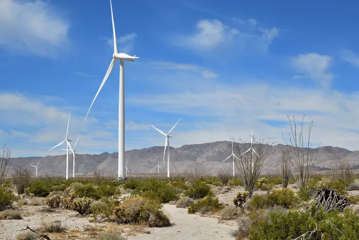 Framed Print : Wind turbines in the desert, near Ocoitillo, California, USA. June, 2023 Framed Print : Wind turbines in the desert, near Ocoitillo, California, USA. June, 2023