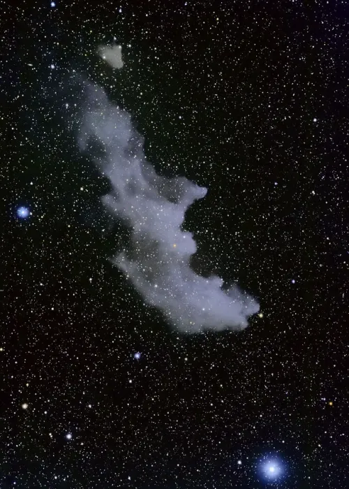 Framed Print : The Witch Head Nebula, IC 2118. If you reverse the image 180 degrees, you can readily Framed Print : The Witch Head Nebula, IC 2118. If you reverse the image 180 degrees, you can readily