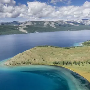 Aerial Print of Lake Khovsgol, Mongolia Aerial Print of Lake Khovsgol, Mongolia