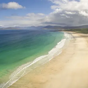 Aerial view of Traigh Scarasta beach Print Aerial view of Traigh Scarasta beach Print