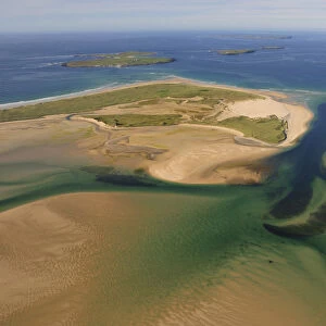 Aerial view of the Dooey Peninsula and Ballyness Bay north of Gortahork, County Donegal