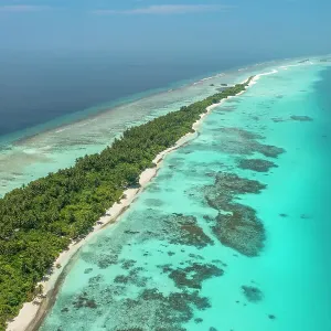 Dhigurah Island Aerial Print Dhigurah Island Aerial Print
