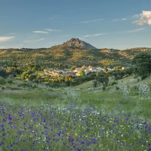 The ancient settlement of Idhana a Velha with the hill top village of Monsanto beyond The ancient settlement of Idhana a Velha with the hill top village of Monsanto beyond