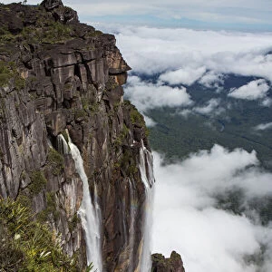 Angel Falls, the worlds highest uninterrupted waterfall with a fall of 807m