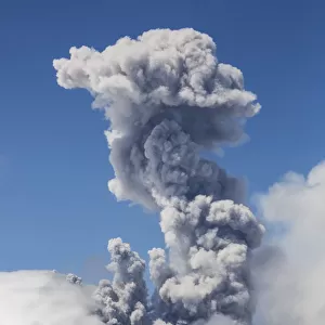 Ash plume from the Cotopaxi Volcano erupting, Cotopaxi National Park, Cotopaxi, Ecuador