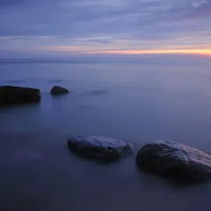 Baltic sea with rocks in shallow water, Latvia, June 2009 Baltic sea with rocks in shallow water, Latvia, June 2009
