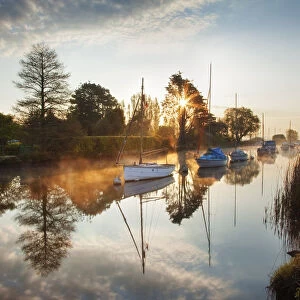 Boats of the River Frome, Wareham, Dorset, England, UK. May 2015