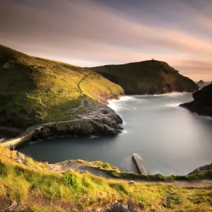 Boscastle Harbour Print, Cornwall Coastline