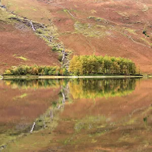 Buttermere reflections, Cumbria, The Lake District, UK. November 2016