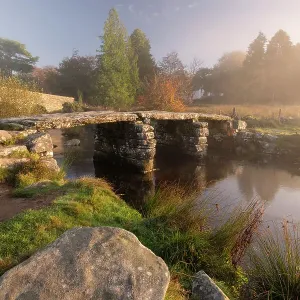 Clapper Bridge Print, Postbridge, Dartmoor National Park Clapper Bridge Print, Postbridge, Dartmoor National Park
