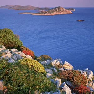 Coastal landscape, Kornati National Park, Mana Island, Croatia, May 2009